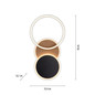 Preview: JUST LIGHT SEVENT LED Deckenleuchte Warmweiss 25,5W Holzdekor 14116-78
