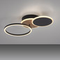 Preview: JUST LIGHT SEVENT LED Deckenleuchte Warmweiss 25,5W Holzdekor 14116-78