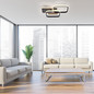 Preview: JUST LIGHT SEVENT LED Deckenleuchte Warmweiss 36W Holzdekor 14117-78