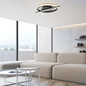 Preview: JUST LIGHT KORSA LED Deckenleuchte Warmweiss Dimmbar 17,5W schwarz 14130-18