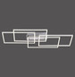 Preview: JUST LIGHT IVEN LED Deckenleuchte Steuerbare Lichtfarbe 12W 4-fach Silber/Weiß 14151-55