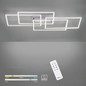 Preview: JUST LIGHT IVEN LED Deckenleuchte Steuerbare Lichtfarbe 12W 4-fach Silber/Weiß 14151-55