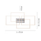 Preview: JUST LIGHT IVEN LED Deckenleuchte Steuerbare Lichtfarbe 12W 4-fach Silber/Weiß 14151-55