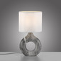 Preview: JUST LIGHT CARARA Tischleuchte E27 max. 25W grau 14193-15