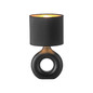 Preview: JUST LIGHT CARARA Tischleuchte E27 max. 25W schwarz 14193-18
