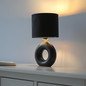 Preview: JUST LIGHT CARARA Tischleuchte E27 max. 25W schwarz 14193-18