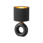 Preview: JUST LIGHT CARARA Tischleuchte E27 max. 25W schwarz 14193-18