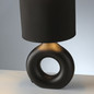 Preview: JUST LIGHT CARARA Tischleuchte E27 max. 25W schwarz 14193-18