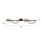 Preview: JUST LIGHT MINI RITUS LED Deckenleuchte Warmweiss Dimmbar 36W schwarz 14211-18