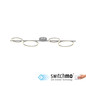 Preview: JUST LIGHT MINI RITUS LED Deckenleuchte Warmweiss Dimmbar 36W silber 14211-21