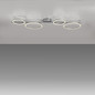 Preview: JUST LIGHT MINI RITUS LED Deckenleuchte Warmweiss Dimmbar 36W silber 14211-21