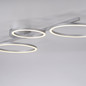 Preview: JUST LIGHT MINI RITUS LED Deckenleuchte Warmweiss Dimmbar 36W silber 14211-21