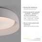 Preview: JUST LIGHT OSKO LED Deckenleuchte CCT Dimmbar 27,5W weiss 14215-16