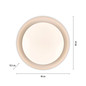 Preview: JUST LIGHT OSKO LED Deckenleuchte CCT Dimmbar 27,5W weiss 14215-16