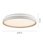 Preview: JUST LIGHT MIO LED Deckenleuchte CCT Dimmbar 34W sand 14278-39