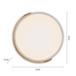 Preview: JUST LIGHT BILA LED Deckenleuchte Warmweiss 24W weiss 14288-16