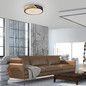 Preview: JUST LIGHT BILA LED Deckenleuchte Warmweiss 24W schwarz 14288-18