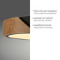 Preview: JUST LIGHT BILA LED Deckenleuchte Warmweiss 24W schwarz 14288-18