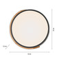 Preview: JUST LIGHT BILA LED Deckenleuchte Warmweiss 24W schwarz 14288-18