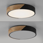 Preview: JUST LIGHT BILA LED Deckenleuchte Warmweiss 24W schwarz 14288-18