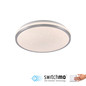 Preview: JUST LIGHT KYLE LED Deckenleuchte Warmweiss Dimmbar 10W silber 14293-21