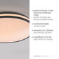 Preview: JUST LIGHT KYLE LED Deckenleuchte Warmweiss Dimmbar 19,5W schwarz 14294-18