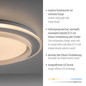 Preview: JUST LIGHT LAGO LED Deckenleuchte CCT Dimmbar 34W weiss 14297-16