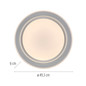 Preview: JUST LIGHT LAGO LED Deckenleuchte CCT Dimmbar 34W weiss 14297-16
