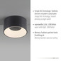 Preview: JUST LIGHT TANIKA LED Deckenleuchte Warmweiss Dimmbar 13W schwarz 14325-18