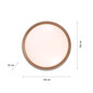 Preview: JUST LIGHT EMILIA LED Deckenleuchte Warmweiss 29W Schwarz/Weiß 14347-18