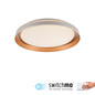 Preview: JUST LIGHT SATI LED Deckenleuchte Warmweiss Dimmbar 19,5W messingmatt 14368-60