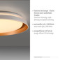 Preview: JUST LIGHT SATI LED Deckenleuchte Warmweiss Dimmbar 19,5W messingmatt 14368-60