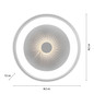 Preview: JUST LIGHT VERTIGO LED Deckenleuchte CCT Dimmbar 29W weiss 14384-16