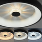 Preview: JUST LIGHT VERTIGO LED Deckenleuchte CCT Dimmbar 29W schwarz 14384-18