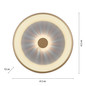 Preview: JUST LIGHT VERTIGO LED Deckenleuchte CCT Dimmbar 37W messingmatt 14386-60