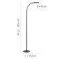 Preview: JUST LIGHT KELLY LED Stehleuchte CCT Dimmbar 7W schwarz 14406-18