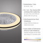 Preview: JUST LIGHT LENO LED Deckenleuchte CCT Dimmbar 44W schwarz 14447-18