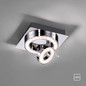 Preview: JUST LIGHT TIM LED Deckenleuchte Warmweiss 5W chrom 14520-17