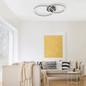 Preview: JUST LIGHT IVANKA LED Deckenleuchte Warmweiss 12W Schwarz/Weiß 14537-18