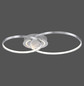 Preview: JUST LIGHT ASMINA LED Deckenleuchte Warmweiss 27,6W 2-fach aluminium 14540-95