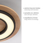 Preview: JUST LIGHT TOLA LED Deckenleuchte Warmweiss 16W schwarz 14560-18