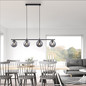 Preview: JUST LIGHT BIG WIDOW Pendelleuchte E14 max. 25W 4-fach schwarz 14604-18