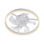 Preview: JUST LIGHT RITA LED Deckenleuchte mit Ventilator CCT Dimmbar 22W weiss 14624-16