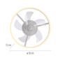 Preview: JUST LIGHT RITA LED Deckenleuchte mit Ventilator CCT Dimmbar 22W weiss 14624-16