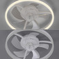 Preview: JUST LIGHT RITA LED Deckenleuchte mit Ventilator CCT Dimmbar 22W weiss 14624-16