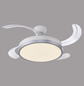 Preview: JUST LIGHT KOPTA LED Deckenleuchte mit Ventilator CCT Dimmbar 27W silber 14625-21