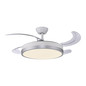 Preview: JUST LIGHT KOPTA LED Deckenleuchte mit Ventilator CCT Dimmbar 27W silber 14625-21