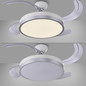 Preview: JUST LIGHT KOPTA LED Deckenleuchte mit Ventilator CCT Dimmbar 27W silber 14625-21