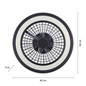 Preview: JUST LIGHT BRANDON LED Deckenleuchte CCT Dimmbar 41W 2-fach schwarz 14649-18