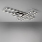 Preview: JUST LIGHT ASMIN LED Deckenleuchte CCT Dimmbar 45W schwarz 14693-18